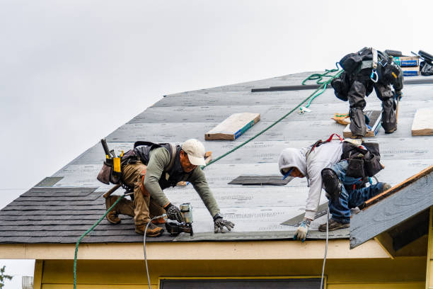 Professional Roofing technician working in Gower, MO